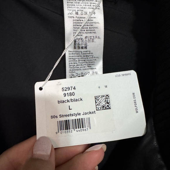 Wolford Black Leather Streetstyle Jacket - Picture 4 of 6